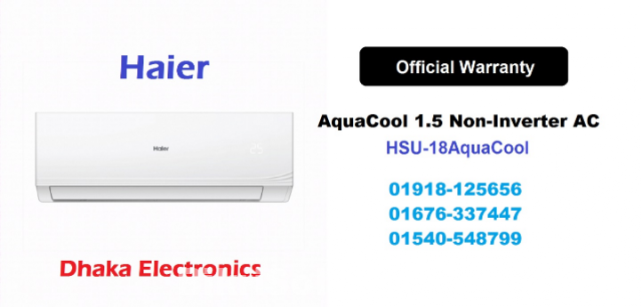 Haier 1.5 Ton Split Air Conditioner HSU-18AquaCool